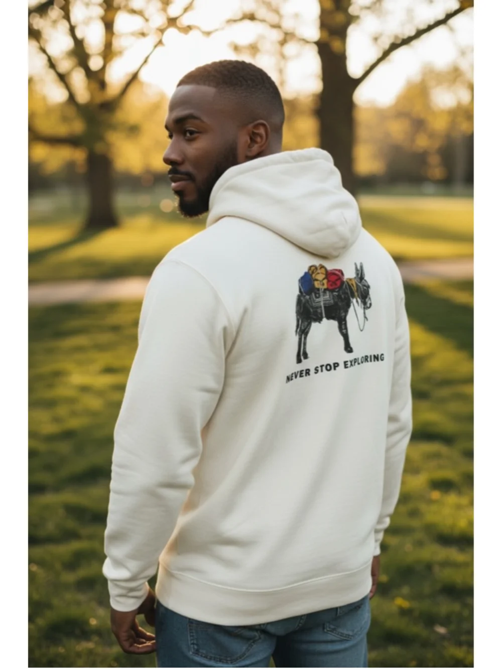 Men's The North Face Off-White Donkey Graphic Hoodie S
